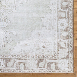 Livabliss Our Pnw Home Rainier-Washable Grey Brown Green Traditional Vintage Boho Living Dining Bedroom Rug 160 X 220 Cm Easy Care - thumbnail 7