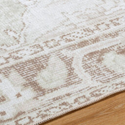 Livabliss Our Pnw Home Rainier-Washable Grey Brown Green Traditional Vintage Boho Living Dining Bedroom Rug 160 X 220 Cm Easy Care - thumbnail 3