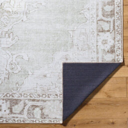 Livabliss Our Pnw Home Rainier-Washable Grey Brown Green Traditional Vintage Boho Living Dining Bedroom Rug 160 X 220 Cm Easy Care - thumbnail 4
