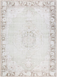 Livabliss Our Pnw Home Rainier-Washable Grey Brown Green Traditional Vintage Boho Living Dining Bedroom Rug 160 X 220 Cm Easy Care - thumbnail 1