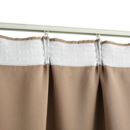 Berkfield Blackout Curtains With Hooks 2 Pcs Taupe 140X245 Cm - thumbnail 4