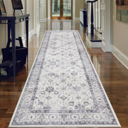 Ameha Serene Cashmere Rug-Soft Pile 80X300Cm- Luxury Comfort For Hallway Runner Floral Pattern Kitchen Extra Large Area Rug - thumbnail 4