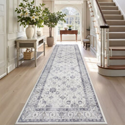 Ameha Serene Cashmere Rug-Soft Pile 80X300Cm- Luxury Comfort For Hallway Runner Floral Pattern Kitchen Extra Large Area Rug - thumbnail 2