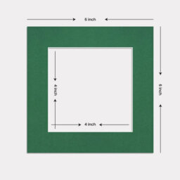 Ak Frames 6X6 Emerald Picture Mounts To Fit 4X4 Aperture Size - Mount Board Only (No Frame Included) - thumbnail 3