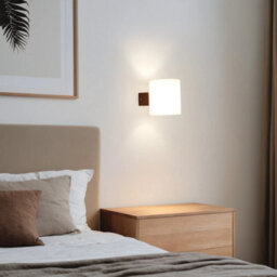 Indoor Wall Light Wood Wall Lamp 3000K 4500K 6500K Glass Wall Lamp Bedroom - thumbnail 5