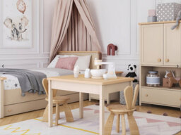 Arte Story So-18 Children's Table 80Cm - Beige And Oak Vincenza - Rectangular Activity And Study Table - thumbnail 2