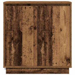 Berkfield Sideboard With Led In Old Wood - 71X34.5X75 Cm Engineered Wood - thumbnail 7