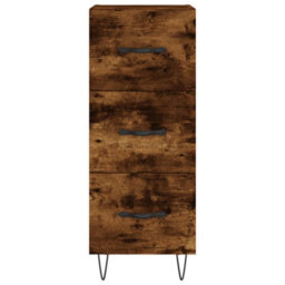 Berkfield Modern Sideboard Smoked Oak 34.5X34X90 Cm Engineered Wood - thumbnail 6