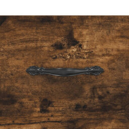 Berkfield Modern Sideboard Smoked Oak 34.5X34X90 Cm Engineered Wood - thumbnail 9