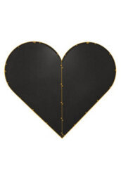Mirroroutlet The Corde Gold Metal Framed Heart Shaped Mirror 180Cm X 180Cm - thumbnail 8