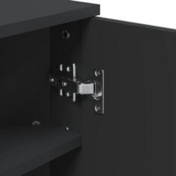 Vidaxl Corner Bathroom Mirror Cabinet Black 30X24X60 Cm - thumbnail 8