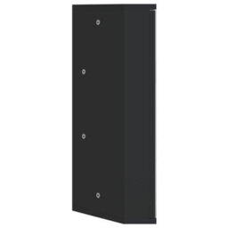 Vidaxl Corner Bathroom Mirror Cabinet Black 30X24X60 Cm - thumbnail 5