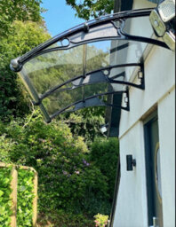 Canofix UK Canofix Canopy Protecting Solar Inverters And Batteries (Black Bracket - Clear Sheet) - thumbnail 5