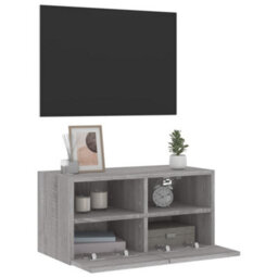 Berkfield Tv Wall Cabinet Grey Sonoma 60X30X30 Cm Engineered Wood - thumbnail 6