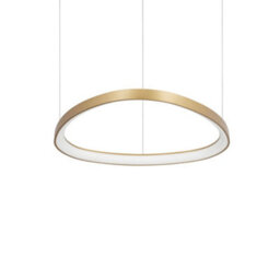 Ideal Lux Luminosa Gemini Led Decorative Integrated Pendant Light Brass, 3000K - thumbnail 1