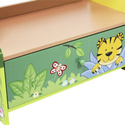 Fantasy Fields By Teamson Kids  Large Sunny Safari Kids Bookshelf Bookcase Toy Organiser Storage With Drawers W-8268A - thumbnail 7