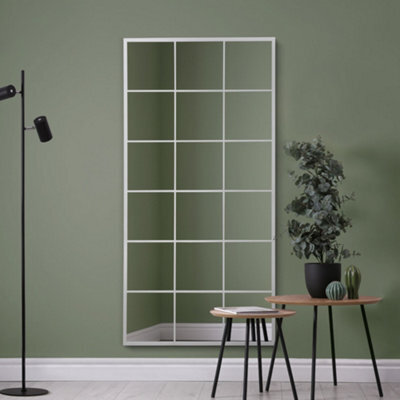 Mirroroutlet The Fenestra White Modern Window Leaner / Wall Mirror 174Cm X 85Cm - image 1