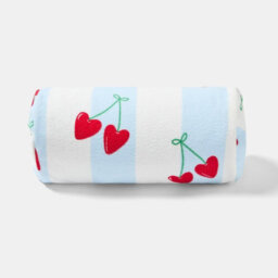 Ohs Heart Cherries Beach Bolster Neck Back Support Pillow - thumbnail 3