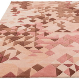 Rose Multi Geometric Handmade Modern Optical/ (3D) Rug For Living Room And Bedroom-160Cm X 230Cm - thumbnail 3
