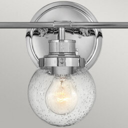 Luminosa Lighting Luminosa Hinkley Poppy Bathroom Wall Lamp Polished Chrome, Ip44 - thumbnail 2