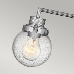 Luminosa Lighting Luminosa Hinkley Poppy Bathroom Wall Lamp Polished Chrome, Ip44 - thumbnail 3