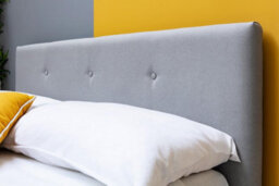 Wootton Scandi Style Upholstered Grey King Size Bed Frame 5Ft - thumbnail 3