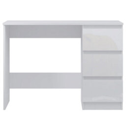 Fwstyle Stora 3 Drawer Dressing Table Desk Vanity Makeup White Gloss (H) 72 (W) 99 (D) 40Cm - thumbnail 7