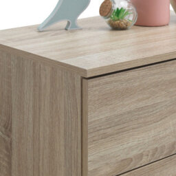 Timber Art Design Rio Costa Chest 3 Drawers Bedroom Living Room Storage Sonoma Oak - thumbnail 4