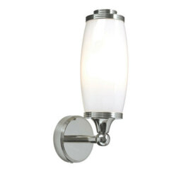 Stylish Ip44 Wall Light With Enclosed Glass Shade And Led Bulb For Modern Bathrooms - thumbnail 1