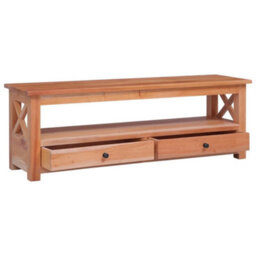 Berkfield Vintage Tv Cabinet 120X30X40 Cm Solid Mahogany Wood