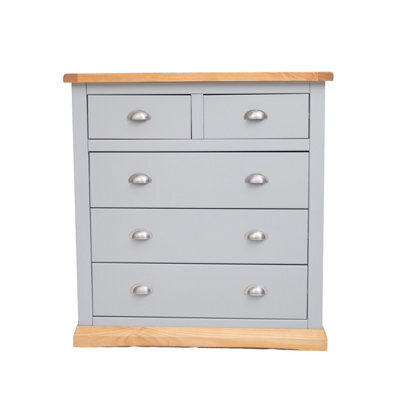 Cabinet Bits Bomporto 5 Drawer Chest Of Drawers Chrome Cup Handle - image 1