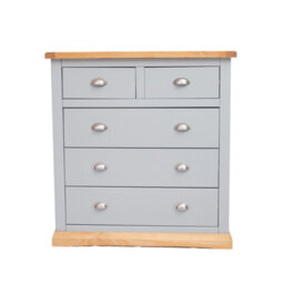 Cabinet Bits Bomporto 5 Drawer Chest Of Drawers Chrome Cup Handle