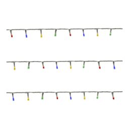 200 Multicolour Led String Lights With Timer Function Clear Cable - thumbnail 2