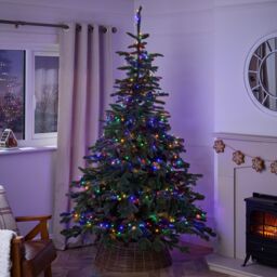 200 Multicolour Led String Lights With Timer Function Clear Cable - thumbnail 3
