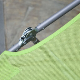 Outsunny Adjustable Sun Bed Garden Lounger Recliner Relaxing Camping Light Green - thumbnail 8