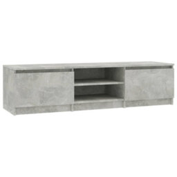 Berkfield Tv Cabinet Concrete Grey 140X40X35.5 Cm Engineered Wood - thumbnail 2