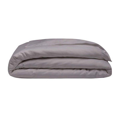 Belledorm 400 Thread Count Egyptian Cotton Oxford Duvet Cover Pewter (Superking) - image 1