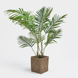 OHS Palm Leaf Tree In Basket Artificial Plant Natural Style New Home Decorative Fake - thumbnail 5