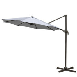 Sundaze 3M Grey Garden Cantilever Roma Parasol Umbrella With 360 Degree Rotation Outdoor Patio - thumbnail 2