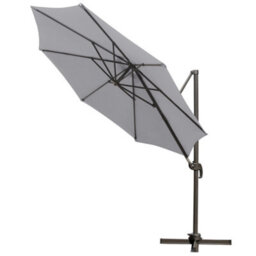 Sundaze 3M Grey Garden Cantilever Roma Parasol Umbrella With 360 Degree Rotation Outdoor Patio - thumbnail 4