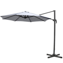 Sundaze 3M Grey Garden Cantilever Roma Parasol Umbrella With 360 Degree Rotation Outdoor Patio - thumbnail 3