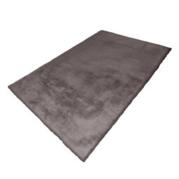 Super Soft Black Anthracite Faux Rabbit Fur Luxurious Rug - 80Cm X 150Cm - thumbnail 4