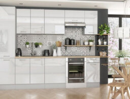 Impact Furniture Kitchen Wall Cabinet 800mm Unit Modern White Gloss Cupboard Soft Close Storage Slab Doors Ella - thumbnail 7