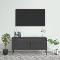 Berkfield Tv Cabinet Anthracite 105X35X50 Cm Steel - thumbnail 1
