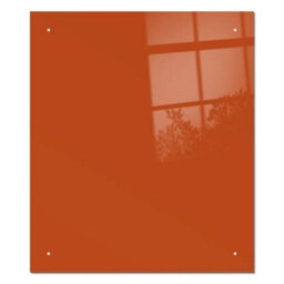 60 X 60Cm Terracotta Glass Kitchen Splashback Splatter Screen Pre Drilled Holes Wall Hanging Fixings Included - thumbnail 2