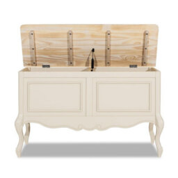 Statement Furniture Juliette Wooden Carved Blanket Box - Champagne - thumbnail 4