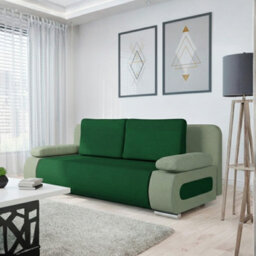 Emma Upholstered Sofa Bed With Storage With Sleeping Function Comfortable And Stylish For The Living Room Green And Mint - thumbnail 2