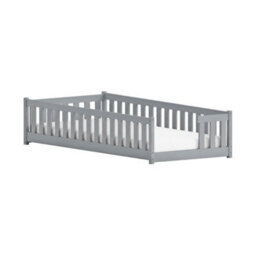 Arte Zoya Grey 90 X 190Cm Single Low Bed - Foam Mattress Included - thumbnail 5