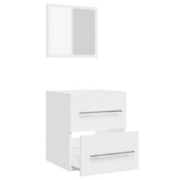 Vidaxl Bathroom Cabinet With Mirror White 41X38.5X48 Cm Engineered Wood - thumbnail 6