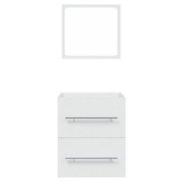 Vidaxl Bathroom Cabinet With Mirror White 41X38.5X48 Cm Engineered Wood - thumbnail 5